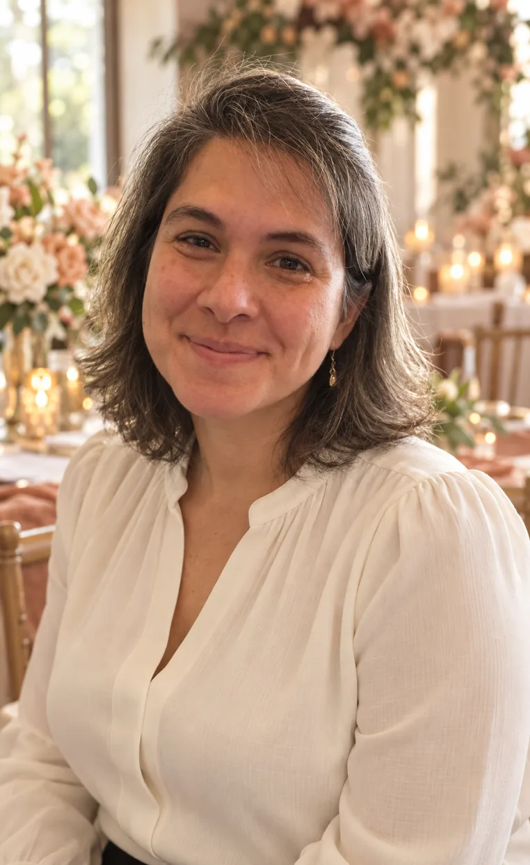 Portrait of Marcela, event and party planner